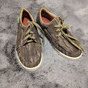 Twisted X Casual Shoes Kids EcoTWX Lightweight Lace Up Green YCA0009 Sz. 3.5